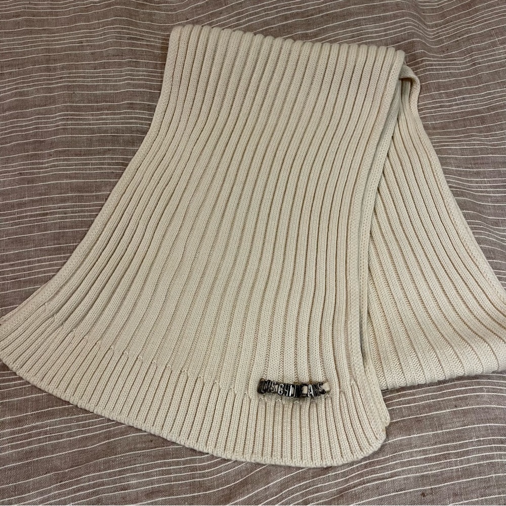 Cream Moschino Scarf